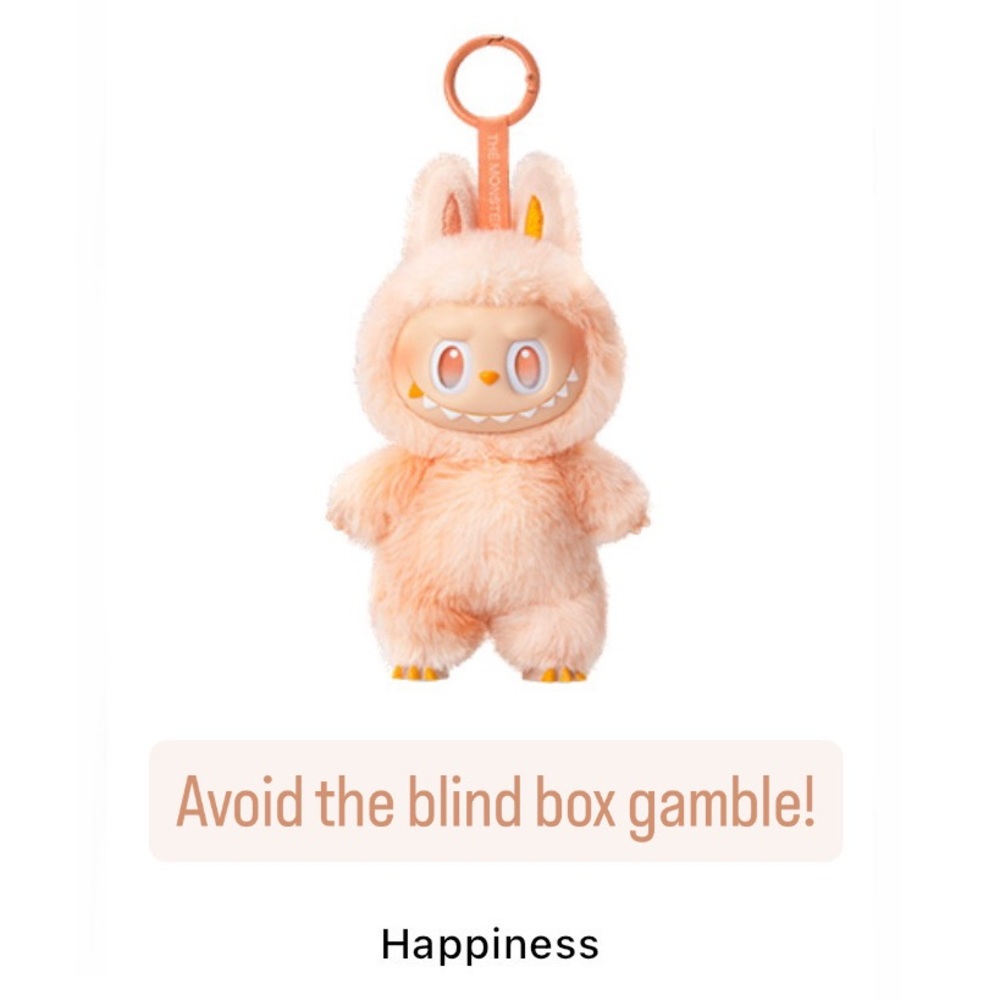 🆕 POP MART THE MONSTERS Big into Energy Series-Vinyl Plush Pendant-Happiness